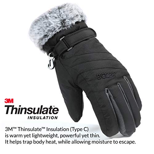 Accsa A99290-P Women Winter Ski Gloves 3M Thinsulate Waterproof & Windproof Snow Gloves thumb #1