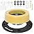 1 Set Toilet Flange with Extra Thick Wax Ring Replacement Kit, PVC Toilet Wax Ring Kit for Toilets Install or Toilet Leak Restore, Fits 3 inch or 4 inch Waste Lines