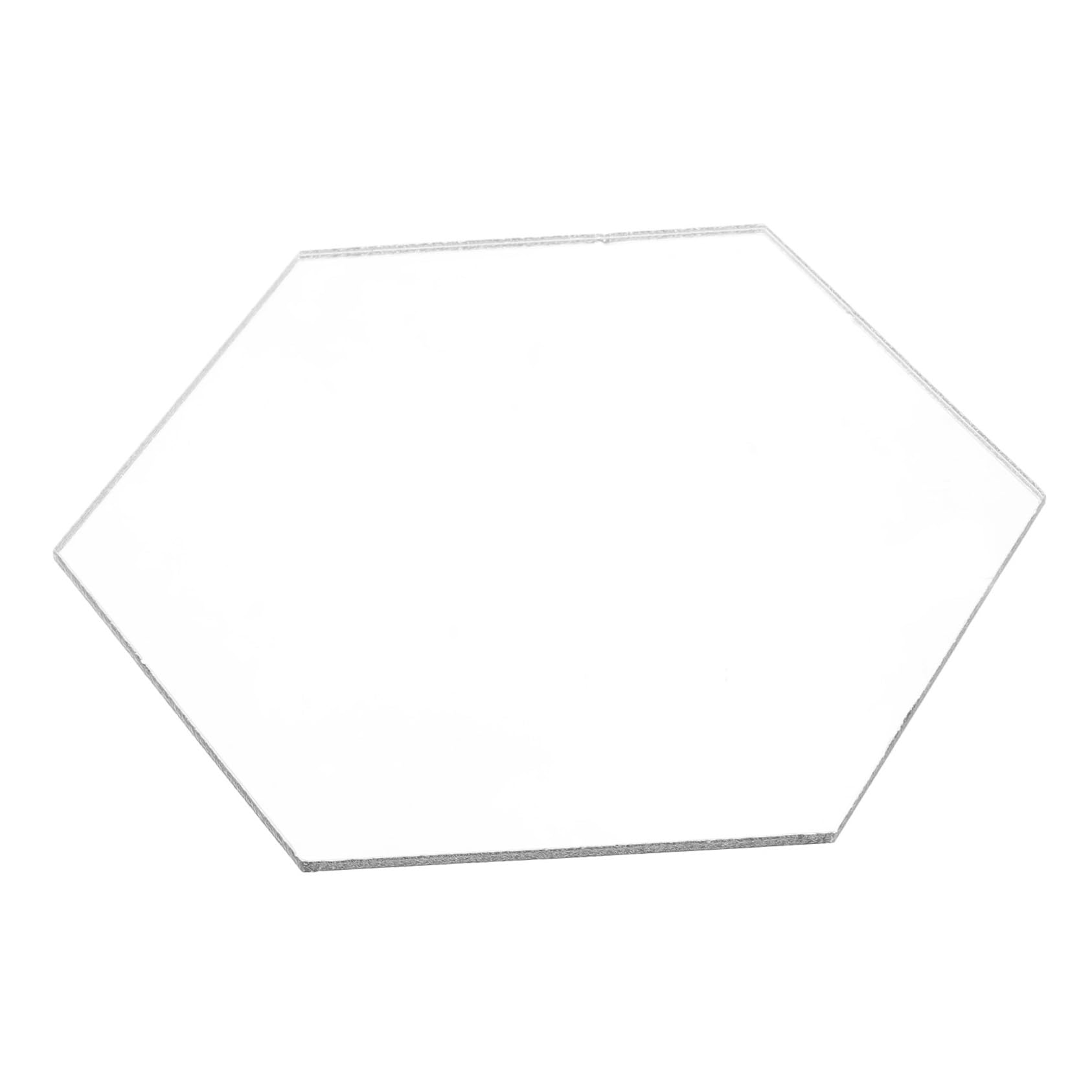 GLEAVI Hexagon Acrylic Mirror Wall Decoration Stylish Home Decor Mirror for Bedroom Bathroom and Gym Easy-to-Clean Hanging Design