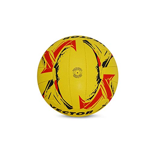 Vector X Wurffußball (18 Panels) (gelb-rot)