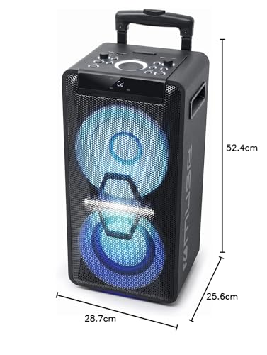 PA-Anlage Muse DJ mit Akku, 300 Watt, CD-Player und Bluetooth