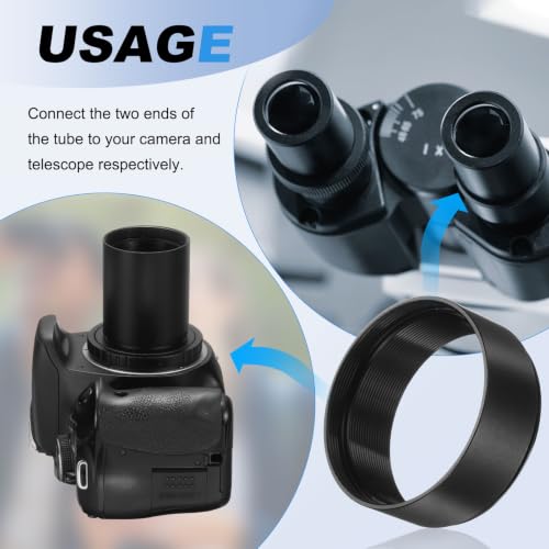 Anillo Adaptador de Extensión para Telescopio PATIKIL de Aleación de Aluminio M42x0.75 mm, 6 piezas (3/5/7/15/20/30 mm), Negro miniatura 5