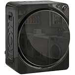 HOMCOM 5kg Vented Tumble Dryer, 1000W Compact Tumble Dryer with 5 Drying Modes, Stainless Steel Tub, Freestanding Stackable Clothes Drying Machine, Black