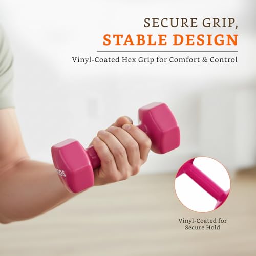 Image of Amazon Brand - Solimo Vinyl Dumbbell