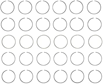 LowPricedAutoParts Premium Steel Piston Rings Set | Compatible with Various 00-12 Ford/Mazda 3.0L/181 Duratec | .50mm (.020 Oversized)