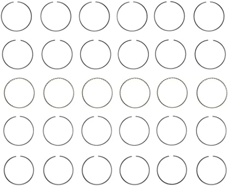 LowPricedAutoParts Premium Steel Piston Rings Set | Compatible with Various 00-12 Ford/Mazda 3.0L/181 Duratec | .50mm (.020 Oversized)