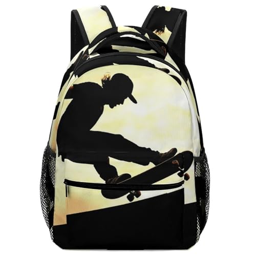 Stylish Backpack, Skateboard Print Durable Backpack Travel Backpack Multi-purpose Backpack Fashionable Backpack Trendy Backpack