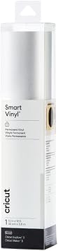 Cricut Smart Permanent Vinyl 13in x 12ft, Shimmer Silver for Explore and Maker 3 - Matless Cutting for Long cuts up to 12ft