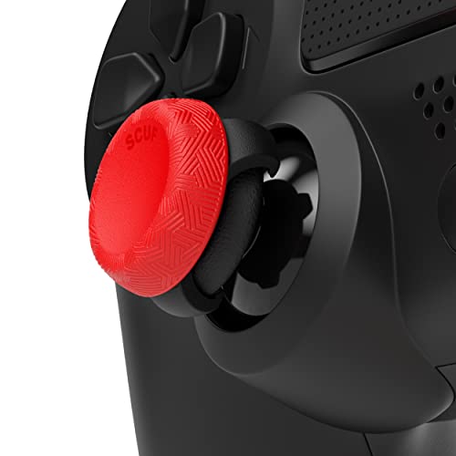 Image of SCUF Control Thumbstick Grips - 4 Pack with 2 Bases - Tactic - Joystick Thumb Grips For Xbox One and Xbox Series X & S, PS4, PS5, Nintendo Switch Pro Controller - Red