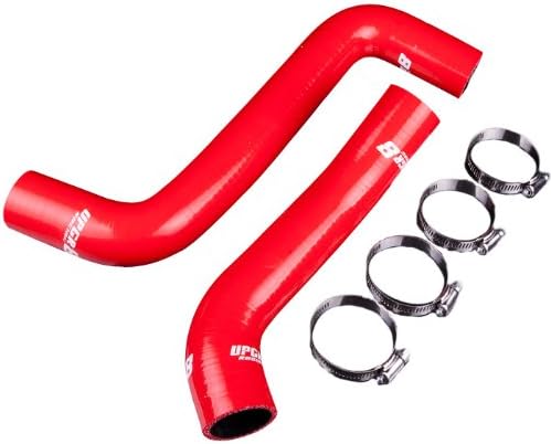 Upgr8 U8919-7 High Performance 4-ply Red Radiator Silicone Hose Kit