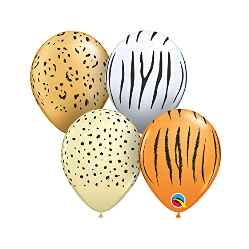Pioneer Balloon Company Qualatex 87144 Safari Assortment - Special Assortment Latex Balloons, 5", Multicolor, Pack Of 100 #TOP15
