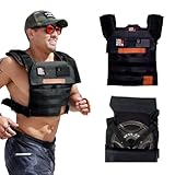 Unbrokenshop.com Adjustable Weighted Vest with Sand Plates (Combo), WOD CrossFit, Weight Plates Carrier for Strength and Endurance Training and Running. For Men or for Women, 2 Patches Included