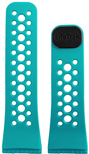 LIfeTrak ComfortFit Band - Reversible/Interchangeable, Black/Sweet Water Blue