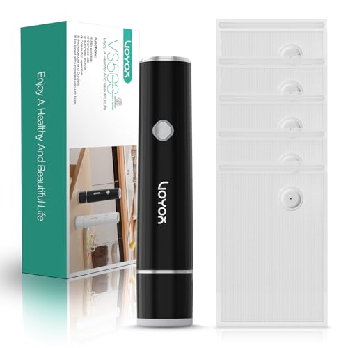 VOYOR Envasadoras Vacío Alimentos Portátil con 5 Bolsas de Vacío Mejoradas Mini Maquina Envasar al Vacío para Conservación y Almacenamiento de Alimentos Selladora Vacio Alimentos VS500 (Negro)