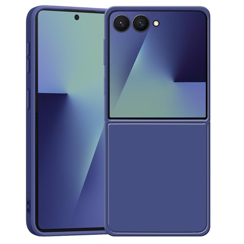 Image of amazon basics Hard Case Cover for Samsung Galaxy Z Flip 7 5G (Blue)