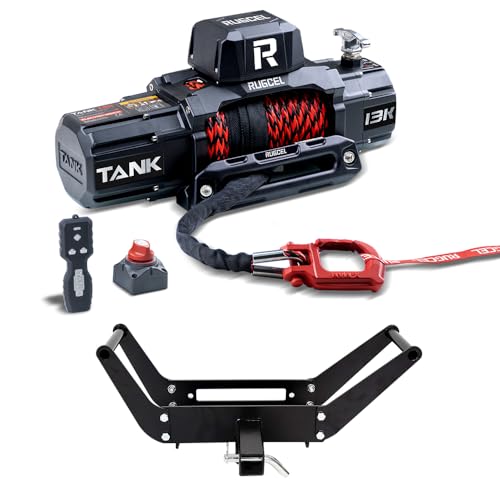 TANK 13500lb Synthetic Rope+winch mount