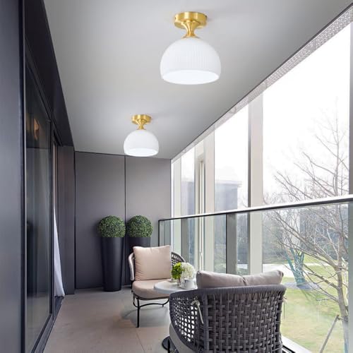 Plafón de techo de cristal lechoso para iluminar pasillos oscuros 3