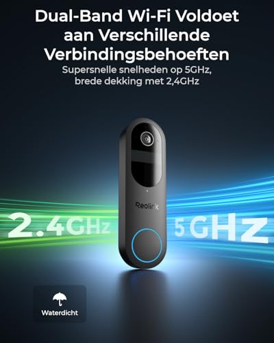 Reolink 2K Video Deurbel Batterij met 150°x150° Zicht, Nachtzicht, Persoon/Voertuig/Pakket Detectie, Dual-Band WiFi, Home Hub - Afbeelding 6