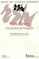 Yves Ravey: Une écriture de l'exigence - N° 325 1/2017 (Revue des sciences humaines) (French Edition) 2913761720 Book Cover