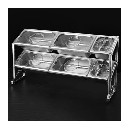 Nizer Étagère à épices extensible à 2/3 niveaux pour condiments de cuisine, distributeur d'assaisonnement et de sauce, parfait pour le garde-manger, les buffets et la nourriture (84 x 19 x 44 cm)