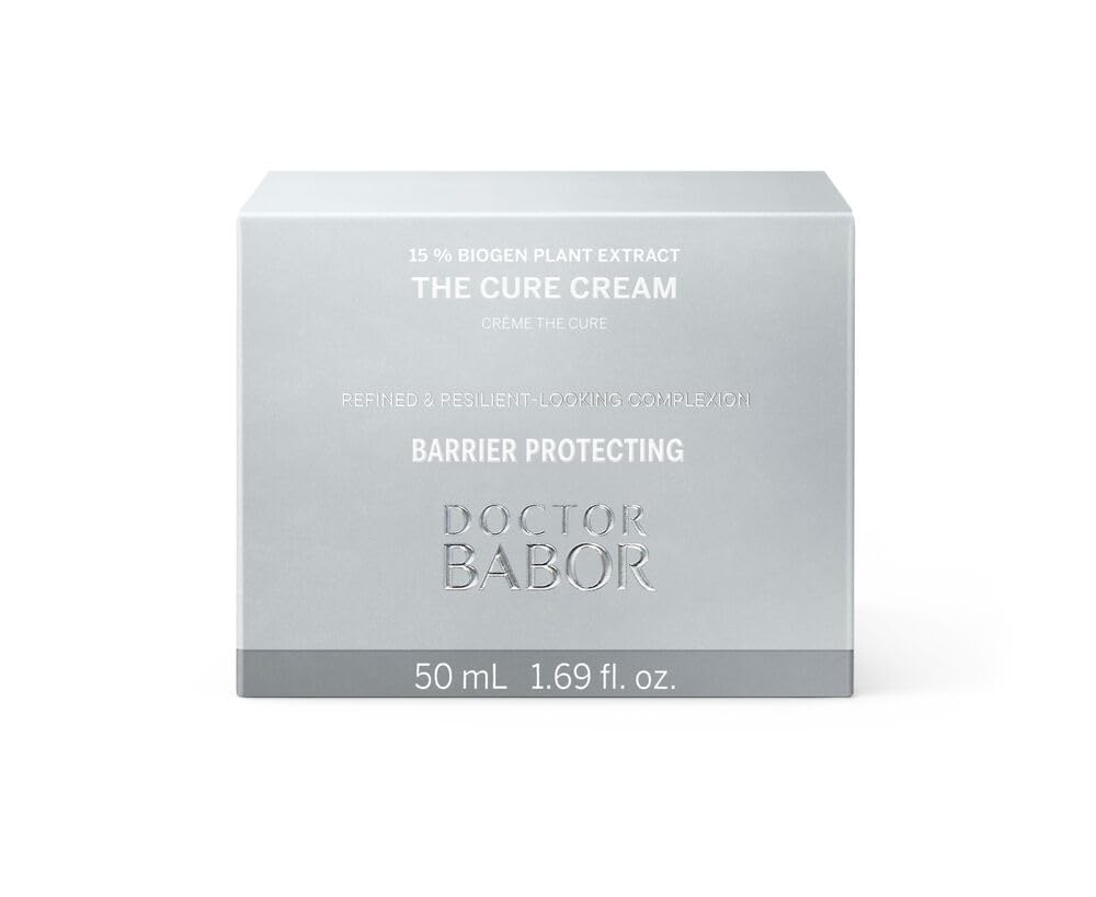 DOCTOR BABOR The Cure Cream | Cuidado facial revitalizante con un 15% de extracto vegetal Biogen | Antiinflamatoria y antioxidante | Crema facial para rostro, cuello y escote, 50 ml