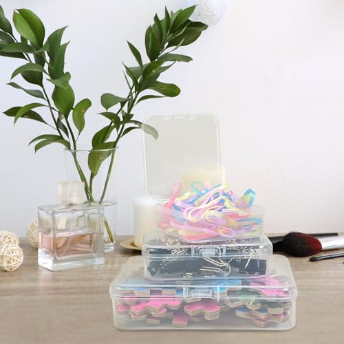 Image of Guyuyii 58 Pcs Transparent Bead Organizer with Portable Handle and Labels | 3-Tier Bead Organizers and Storage for Craft Supplies, Jewelry Making, Diamond Painting, Earrings, Sewing