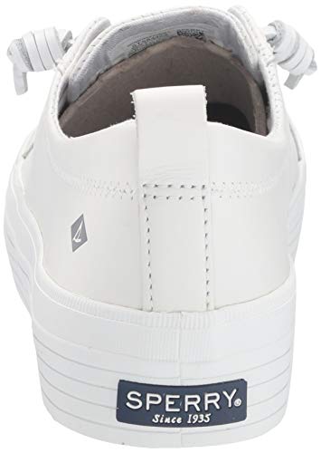 Sperry Womens Crest Vibe Platform Leather Sneaker, White, 8.5 Us #TOP2