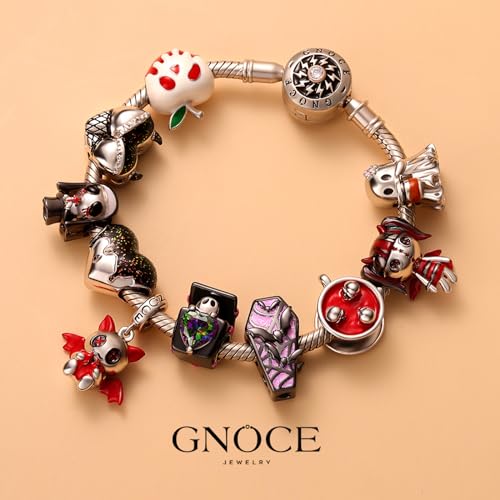 Image of GNOCE Halloween Charm Bracelet Fit Pandora Beads for Women Gift