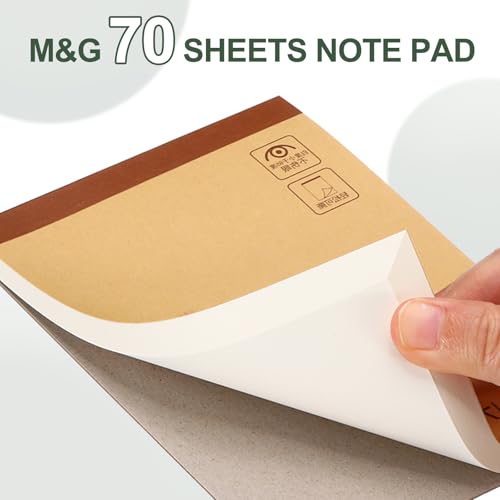 M&G 4x6 Pocket Note Pads, 10 Pack A6 Small Legal Pads 70 Sheets Mini Notepads Writing Pad College Bl