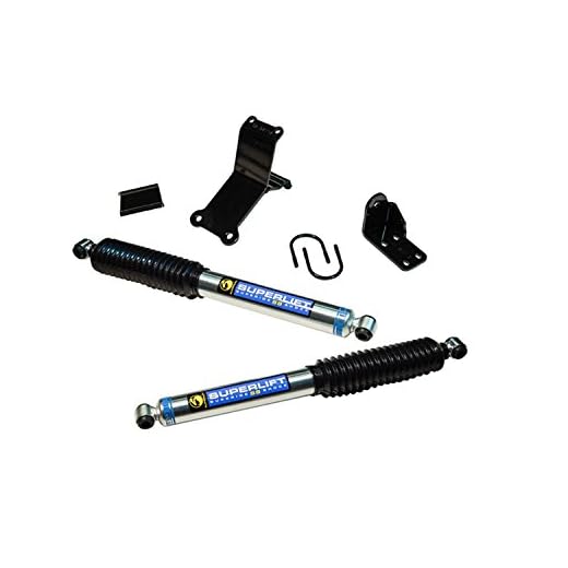 RealTruck SUPERLIFT SUSPENSION High Clearance Dual Steering Stabilizer Kit for RAM 2500/3500 | Bilstein 5100 Series Cylinders | 92713 | Fits 2014-2024 RAM 2500; 2013-2024 RAM 3500 2.5" Lift or More