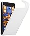 Produktbild mumbi Tasche Flip Case kompatibel mit Microsoft Lumia 640 Hülle Handytasche Case Wallet, weiss