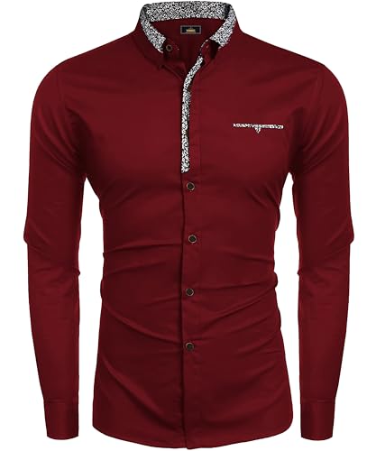 Image of Mens Shirt | Black Cotton Blend Casual | Regular Fit | Full Sleeve | Printed Spread Collar | Solid Plain Style | Summer Office Wear | Stylish Shirt for Men