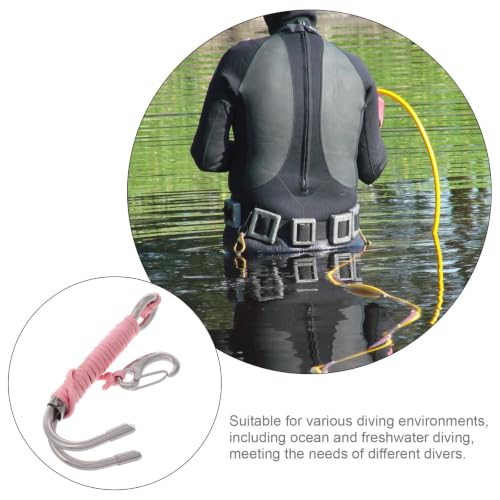Ganchos de seguridad para buceo y exploración en corrientes con cabo nylon 3