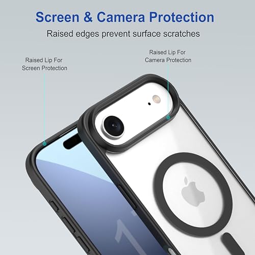 Image of amazon basics Back Case Cover for iPhone 17 Air | Scratch-Resistant Back Cover | Black