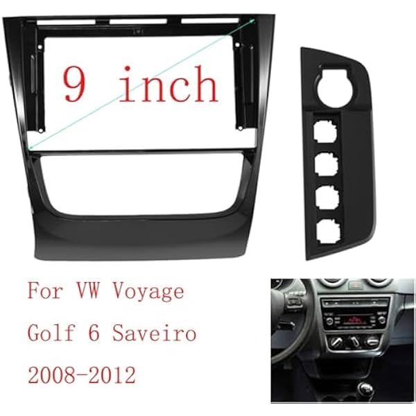 Радио панель рамка Подходит VW Golf MK6/Voyage/Saveiro DVD стерео диск адаптер Автомобильное радио отделка рамка Автомобильное радио рамка