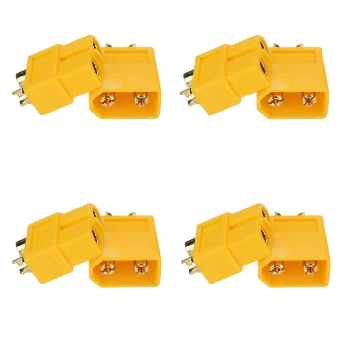 Robocraze XT60 Connentor Pair (Yellow) (Pack of 4) (B0D95ZJSCJ) Amazon Price History, Amazon Price Tracker