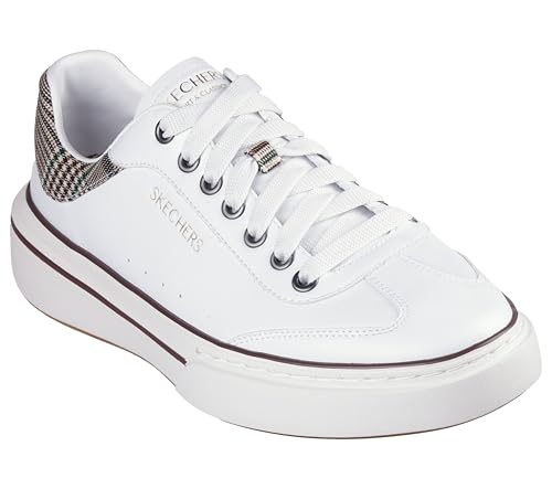 Skechers Men's Cordova Classic Sneaker, Cresse - White/Brown, US 8