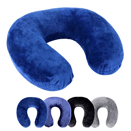 Schramm Rocco e.K. Nackenkissen 4 Farben wählbar Reisekissen Nackenhörnchen orthopädisches Nackenstützkissen Memory-Schaum Travel Neck Pillow, Farbe:blau Schramm Rocco e.K. Nackenkissen 4 Farben wählbar Reisekissen Nackenhörnchen orthopädisches Nackenstützkissen Memory-Schaum Travel Neck Pillow, Farbe:blau