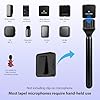 Interview Handle for DJI Mic With Pop Filter, Handheld Stand Holder for DJI Mic 1/2, RODE Wireless GO Interview Rig, Stable Grip for On-Camera, Vlogging, Podcast Interviews #3