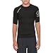 Volcom Big Boys Solid Short Sleeve Rashguard, Black, Large
