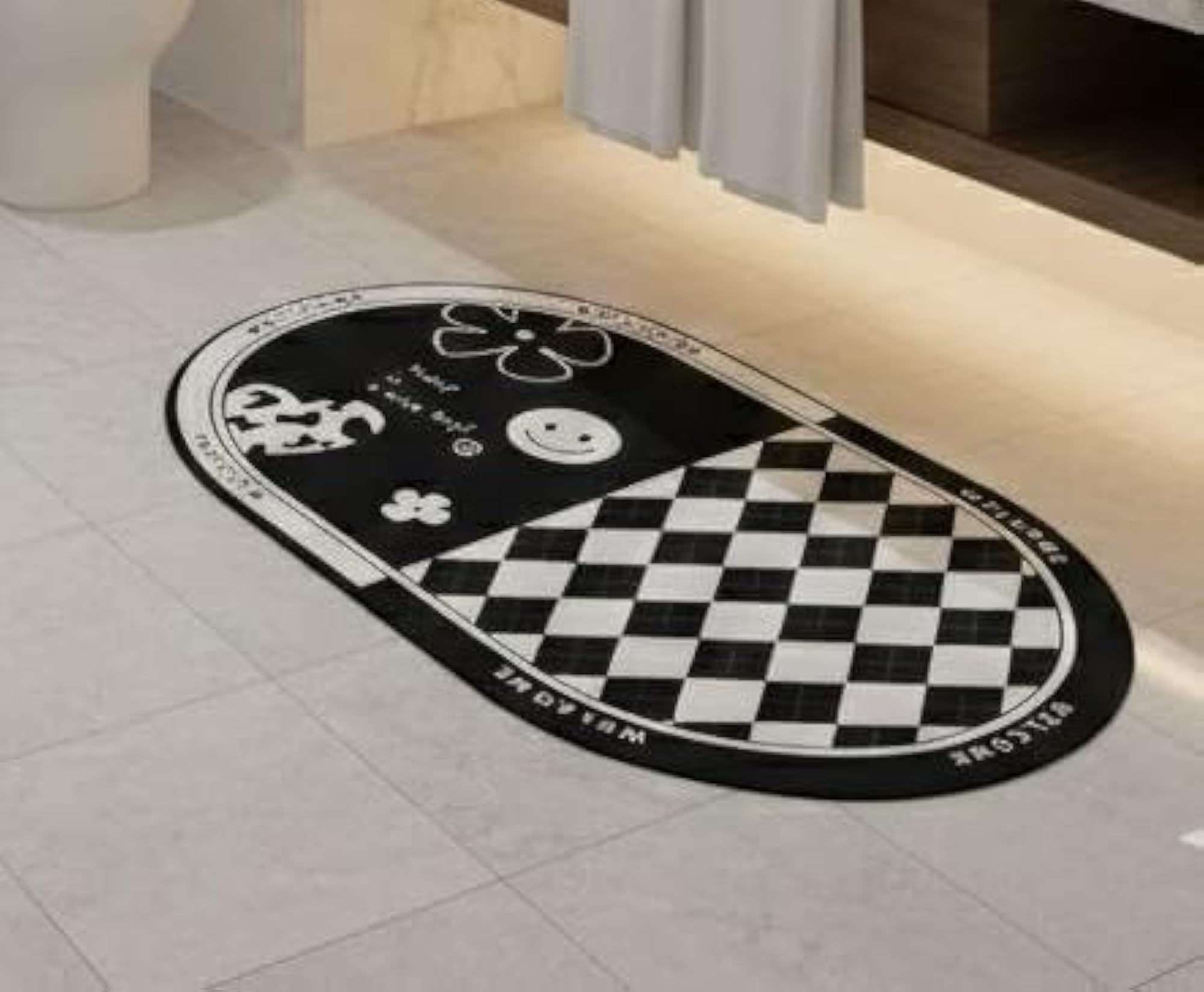 Super Absorbent Non-Slip Bathroom Floor Mat