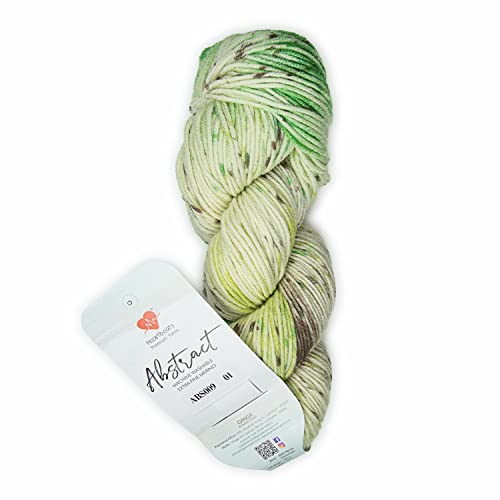 Image of Abstract - India s First Hand Painted Yarn. Machine Washable Superfine Merino Wool. Oekotex Class 1 Certified. (Shade no - ABS009)