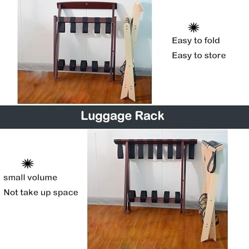 Porte-bagages pliable pour éviter les valises au sol dans la chambre - 8