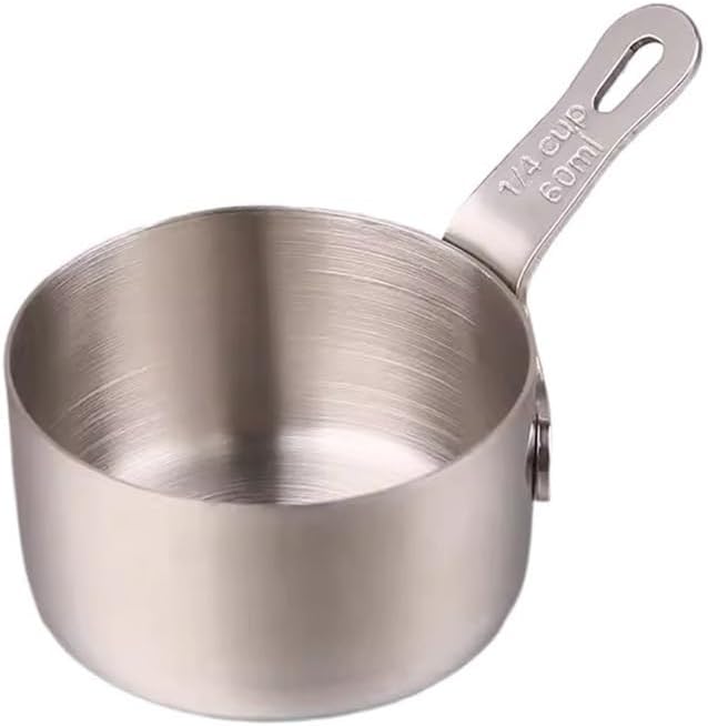 Gravy Boat Western Steak Plate Sauce Cup Pepper Sauce Cup Stainless Steel Sauce Dish with Handle Tomato Fries Dipping Dish Gravy Boat Stands(Gold,XL)