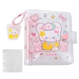 PAVIKEシール帳 女の子 透明シール シール手帳 透明シール帳 取り外し可能 防水性 耐摩耗性 学生、ノート愛好家、小さなカードコレクターなど 内側のページ*10 約10.7*9.2CM