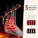 Mustools Triple Therapy Foot Massager with Red Light Therapy, 3 in 1 Foot Ankle Massager with Heat, Portable 3 Vibration Modes, 3 Heat Levels, 5 Intensity Levels for Plantar Fasciitis (Pack of 2)