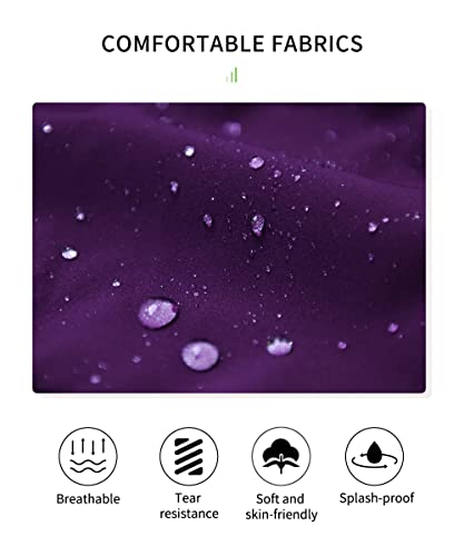 WOSAWE Damen Fahrradweste Leichte Atmungsaktiv Ärmellos Jacke Winddicht Laufweste mit YKK Reißverschluss (Lila, L)