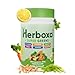 Produktbild Herboxa SUPER GREENS - Erstklassiger grüner Helfer - Enthält Chicoréewurzel, Zink und Chrom - Zitronenminzgeschmack- 50 Portionen