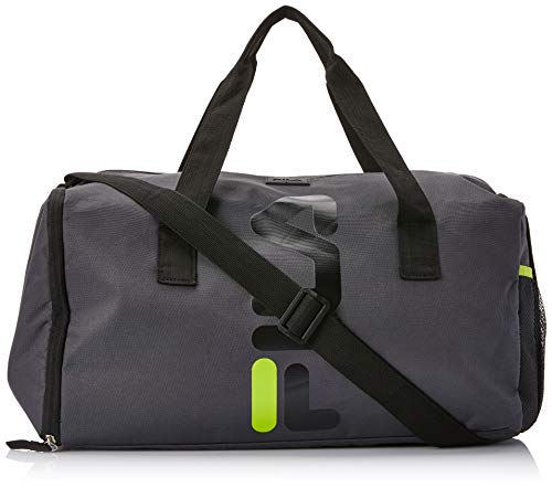 Bolsa Flag II, FILA, Adulto Unissex, Cinza/Preto/Verde Limão, U