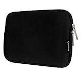  Emartbuy® Noir Stylet + Noir Résistant à l\'eau Pochette Sleeve Etui Case Cover Zippée Souple en Néoprène adapté pour New Apple Ipad Mini 5, Ipad Mini 4, Ipad Mini, Ipad Mini 2 & Ipad Mini 3 Tablet